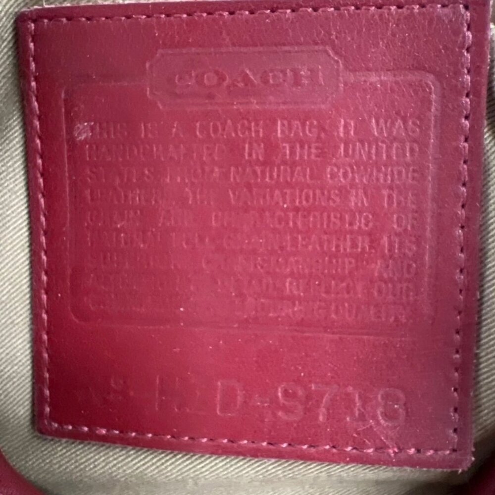 SOLD! Coach Vintage Legacy Crescent Flap Saddle Hobo Leather Shoulder Bag 9718 - Picture 9 of 10